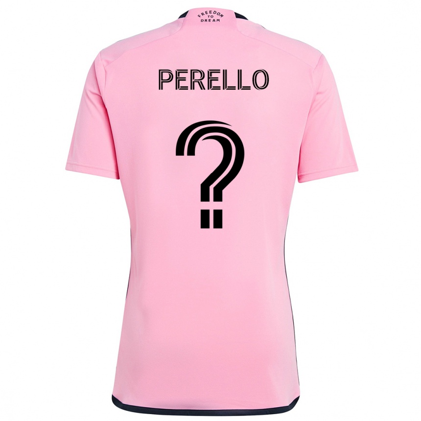 Enfant Football Maillot Sergio Perello #0 Rose Tenues Domicile 2024/25 Canada