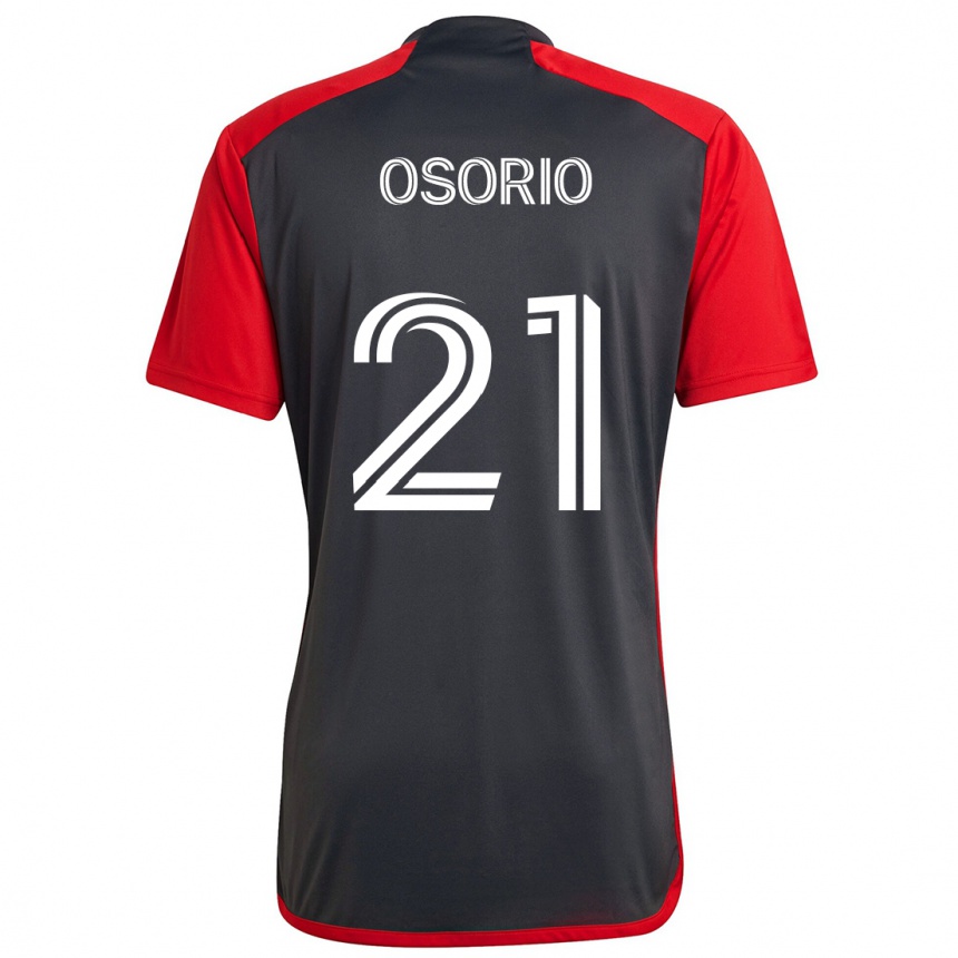 Kids Football Jonathan Osorio #21 Grayn Red Home Jersey 2024/25 T-Shirt Canada