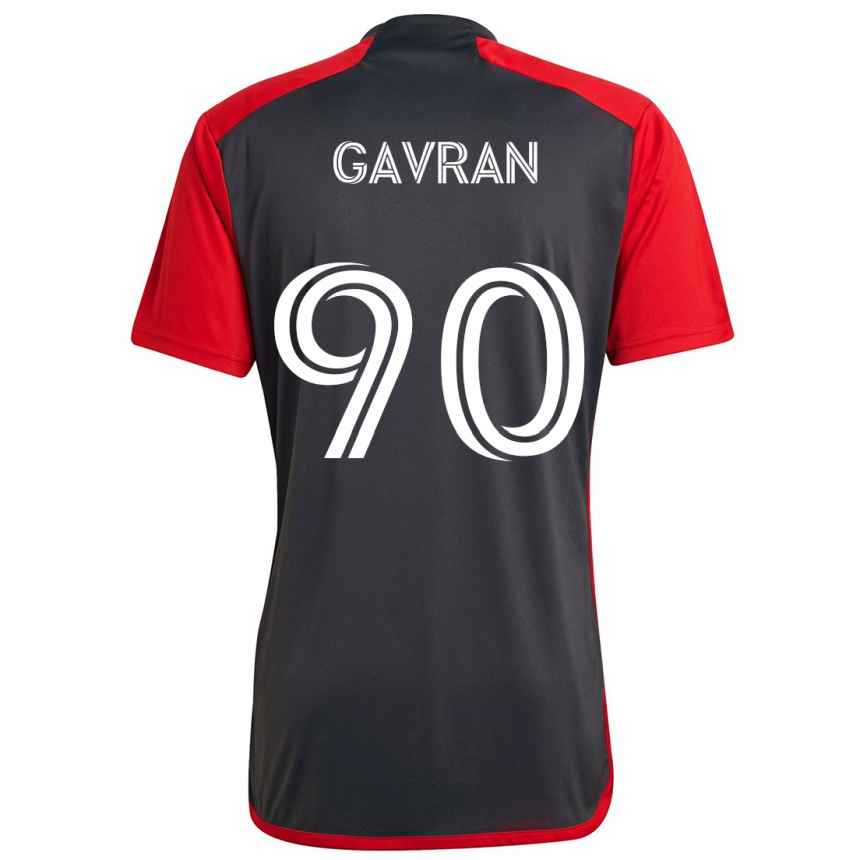 Kids Football Luka Gavran #90 Grayn Red Home Jersey 2024/25 T-Shirt Canada