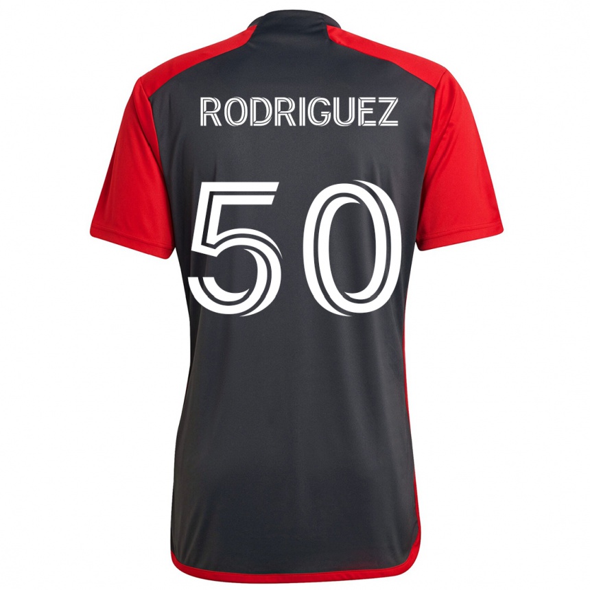 Kids Football Abraham Rodriguez #50 Grayn Red Home Jersey 2024/25 T-Shirt Canada