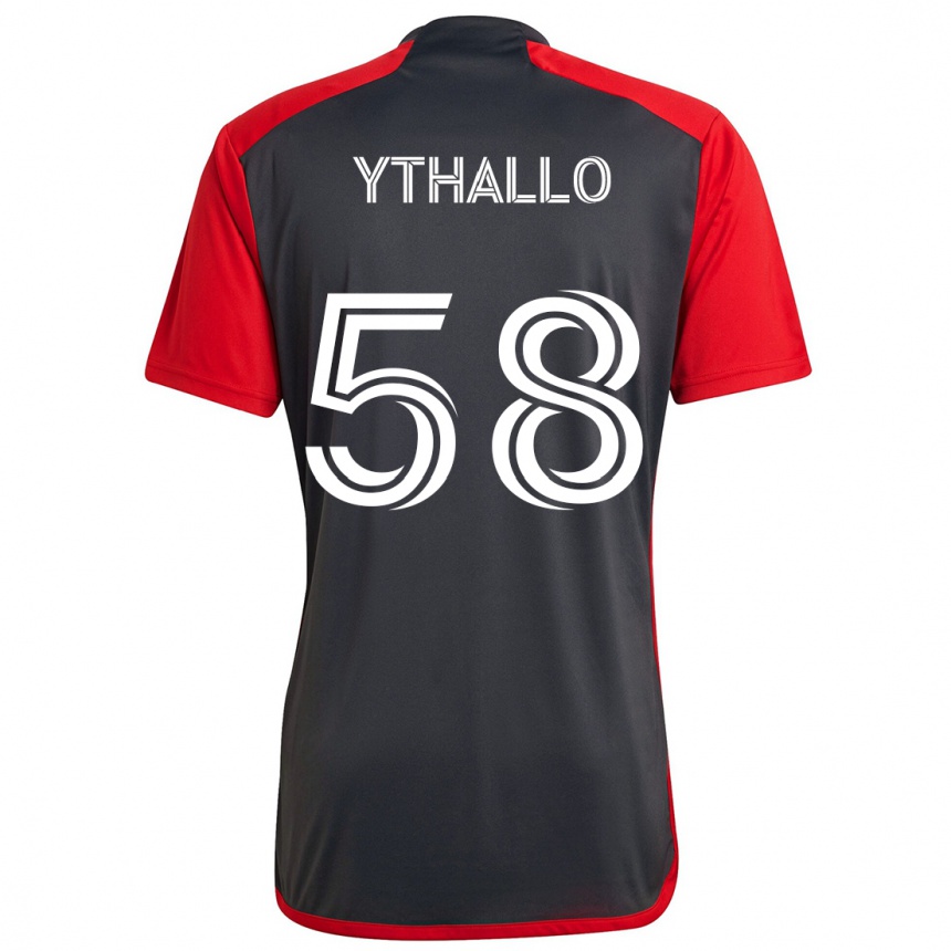 Kids Football Ythallo #58 Grayn Red Home Jersey 2024/25 T-Shirt Canada