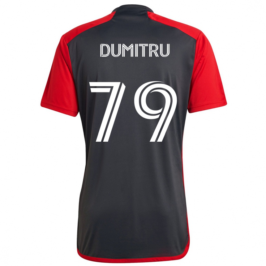 Kids Football Andrei Dumitru #79 Grayn Red Home Jersey 2024/25 T-Shirt Canada