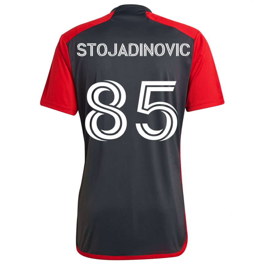 Kids Football Marko Stojadinovic #85 Grayn Red Home Jersey 2024/25 T-Shirt Canada