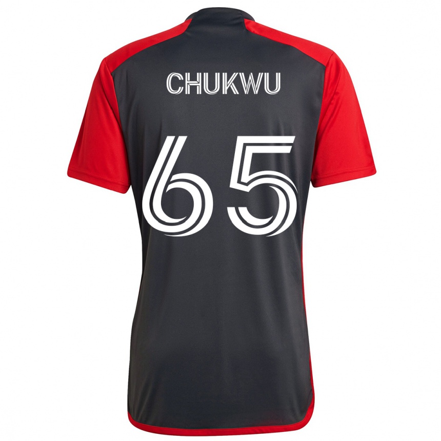 Kids Football Joses Chukwu #65 Grayn Red Home Jersey 2024/25 T-Shirt Canada