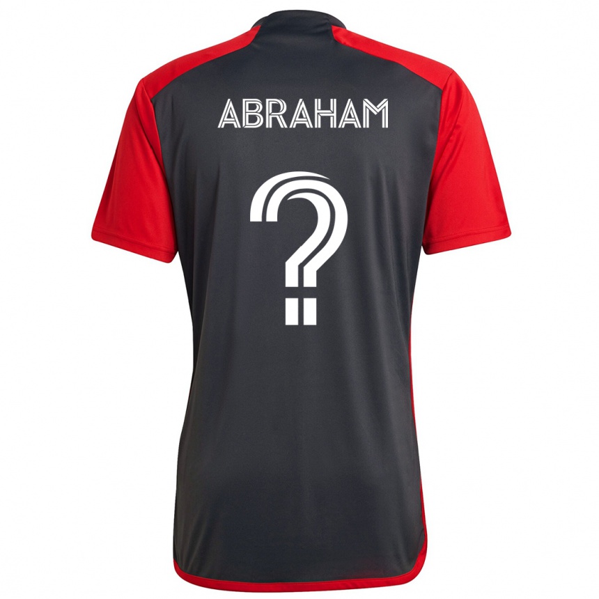 Kids Football Nathaniel Abraham #0 Grayn Red Home Jersey 2024/25 T-Shirt Canada