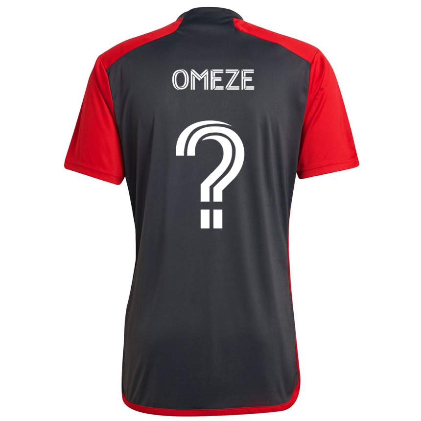 Kids Football Chimere Omeze #0 Grayn Red Home Jersey 2024/25 T-Shirt Canada