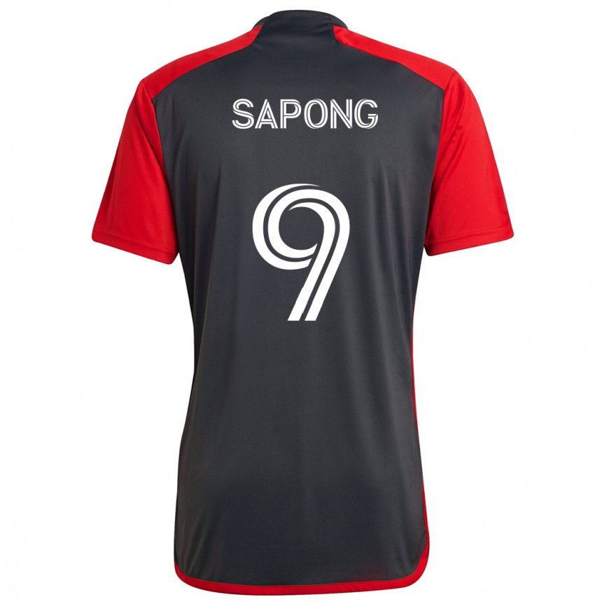 Kids Football C.j. Sapong #9 Grayn Red Home Jersey 2024/25 T-Shirt Canada