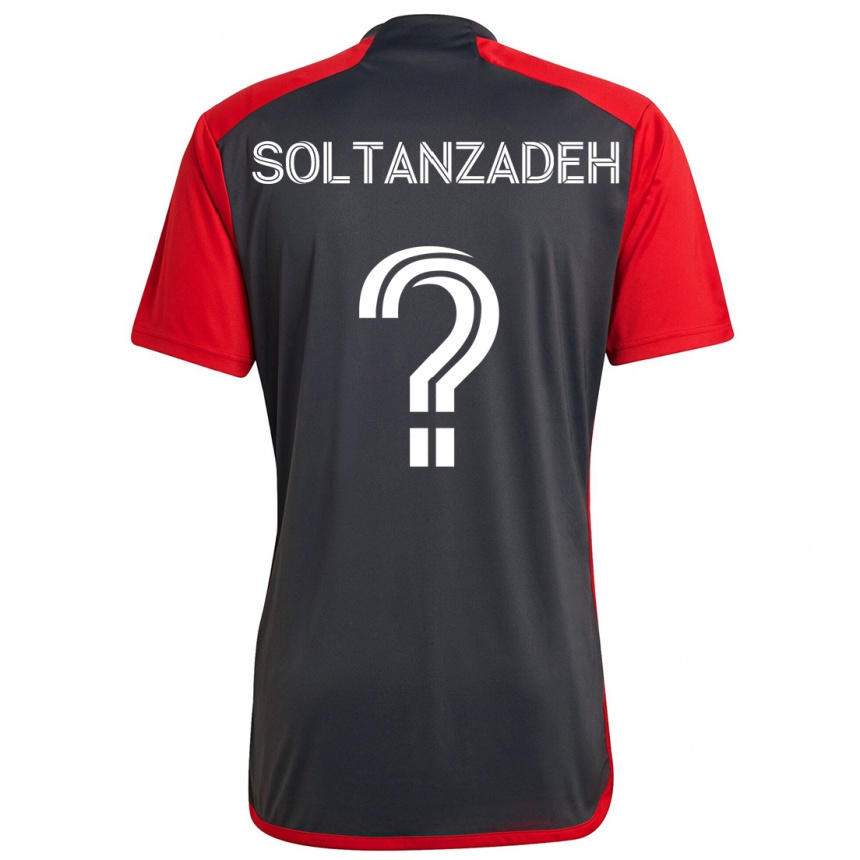 Kids Football Shayan Soltanzadeh #0 Grayn Red Home Jersey 2024/25 T-Shirt Canada