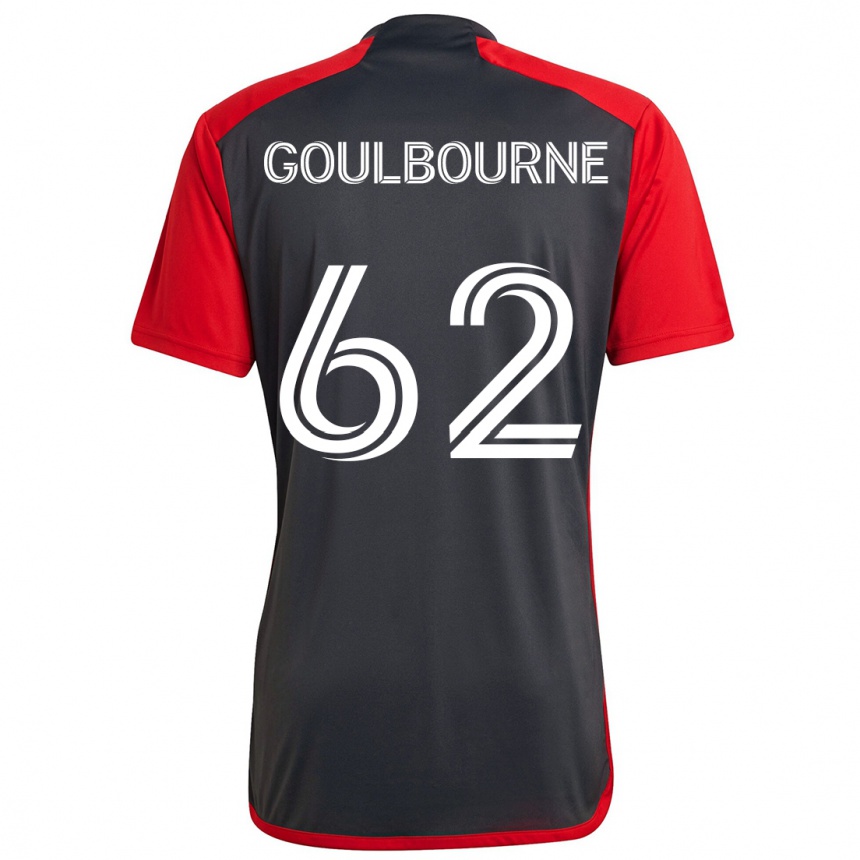 Kids Football Rohan Goulbourne #62 Grayn Red Home Jersey 2024/25 T-Shirt Canada