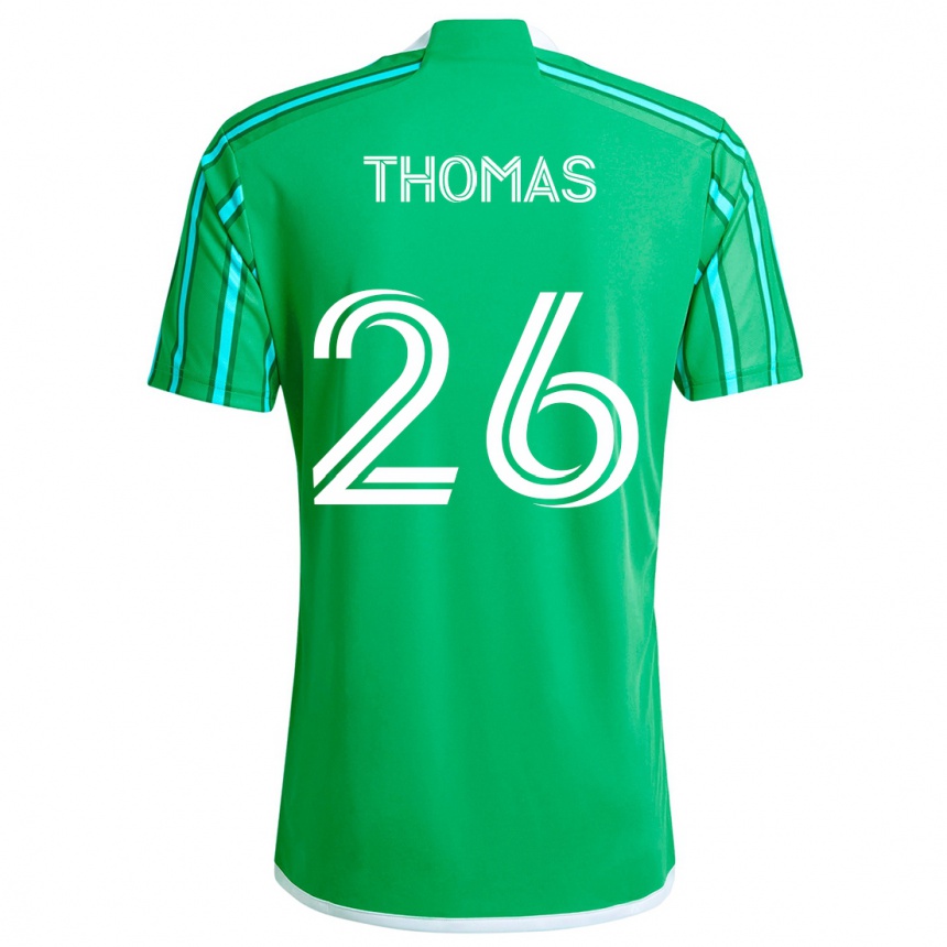 Kids Football Andrew Thomas #26 Green White Home Jersey 2024/25 T-Shirt Canada