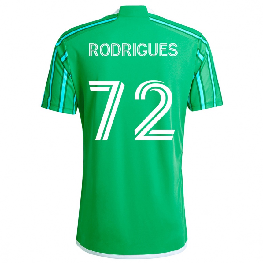 Kids Football Braudílio Rodrigues #72 Green White Home Jersey 2024/25 T-Shirt Canada