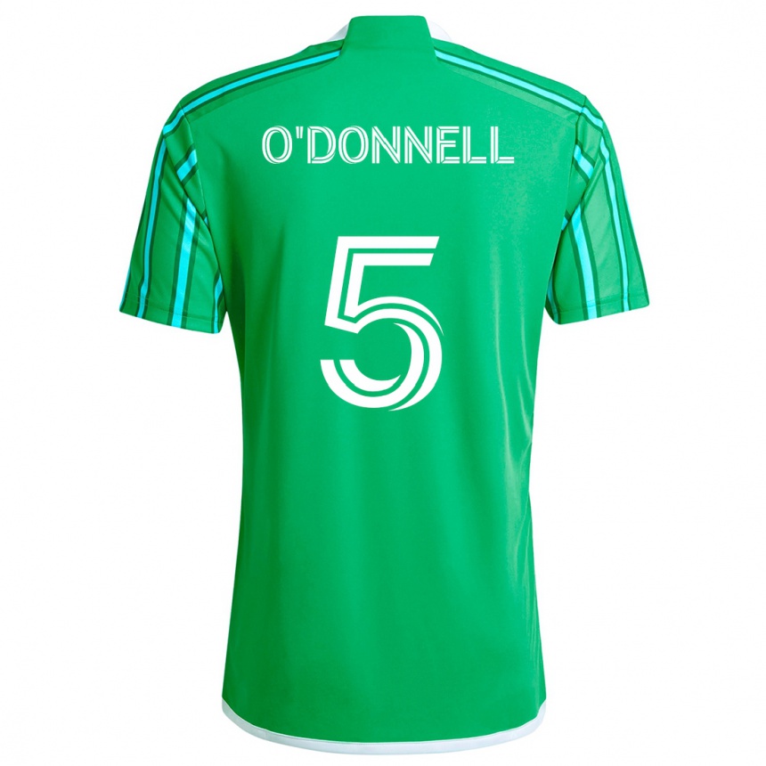 Kids Football Kristina O'donnell #5 Green White Home Jersey 2024/25 T-Shirt Canada