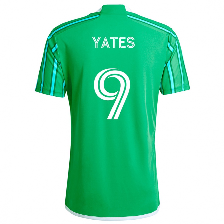 Kids Football Summer Yates #9 Green White Home Jersey 2024/25 T-Shirt Canada