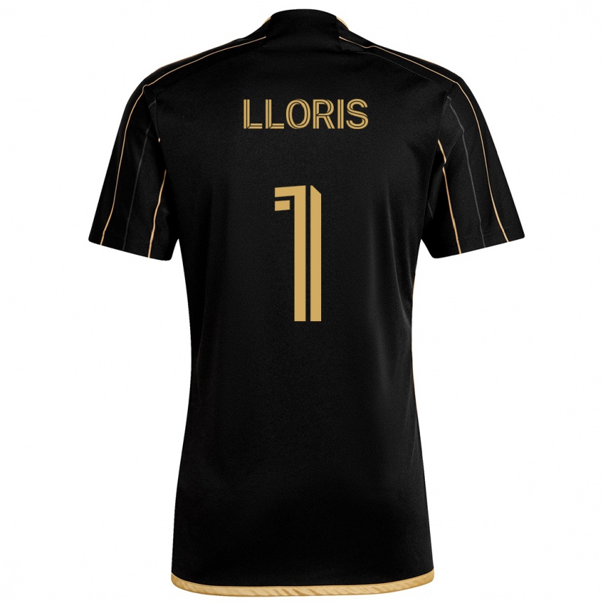 Enfant Football Maillot Hugo Lloris #1 Or Noir Tenues Domicile 2024/25 Canada