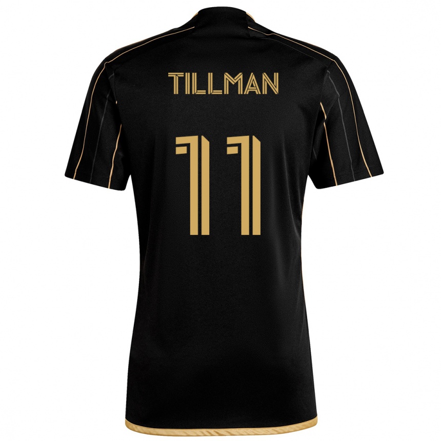 Kids Football Timothy Tillman #11 Black Gold Home Jersey 2024/25 T-Shirt Canada