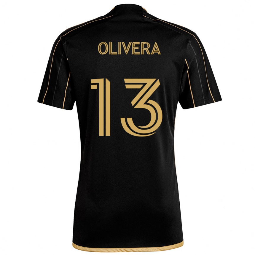 Enfant Football Maillot Cristian Olivera #13 Or Noir Tenues Domicile 2024/25 Canada