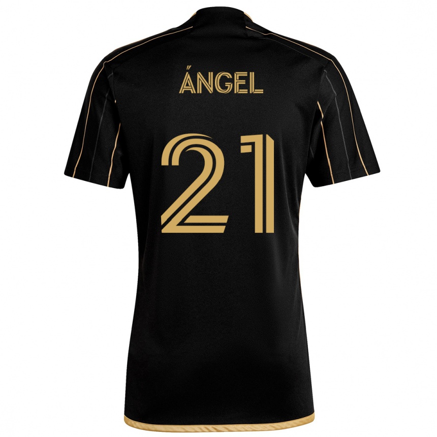 Enfant Football Maillot Tomás Ángel #21 Or Noir Tenues Domicile 2024/25 Canada