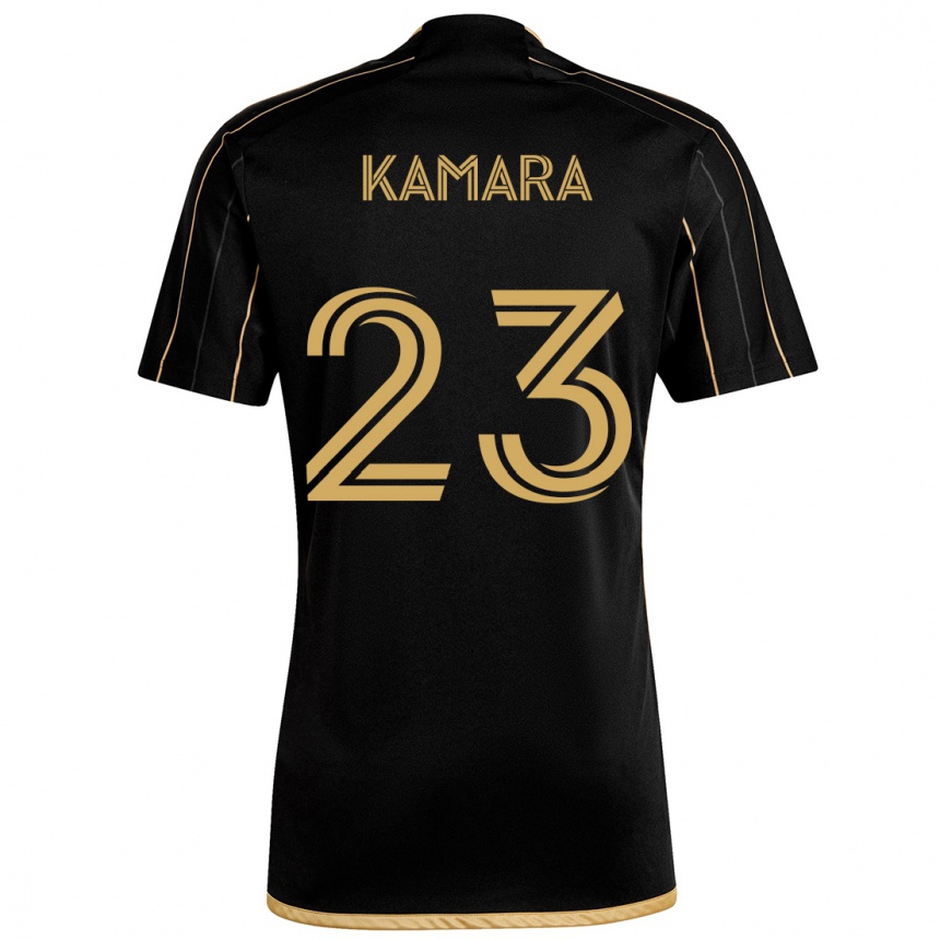 Enfant Football Maillot Kei Kamara #23 Or Noir Tenues Domicile 2024/25 Canada