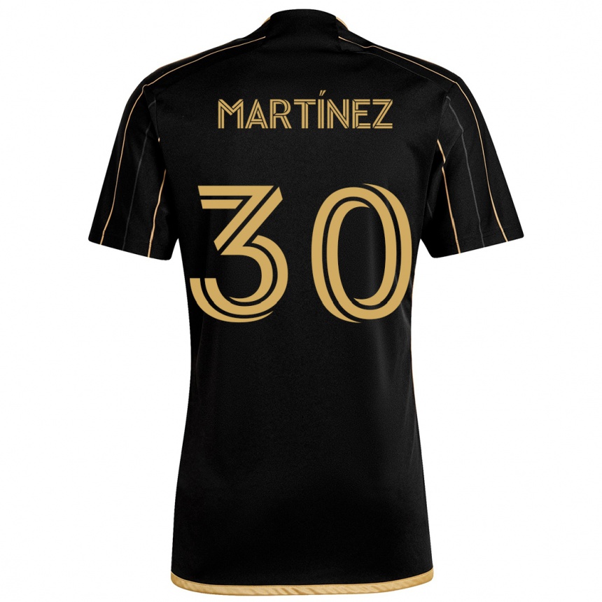 Enfant Football Maillot David Martínez #30 Or Noir Tenues Domicile 2024/25 Canada