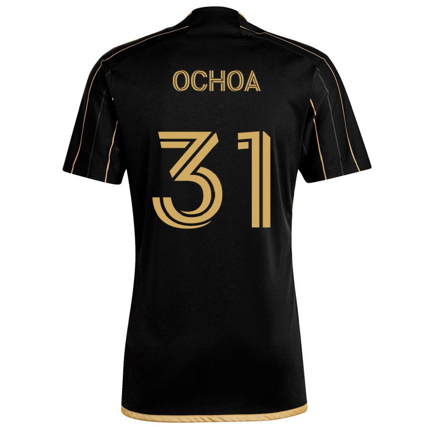 Kids Football David Ochoa #31 Black Gold Home Jersey 2024/25 T-Shirt Canada