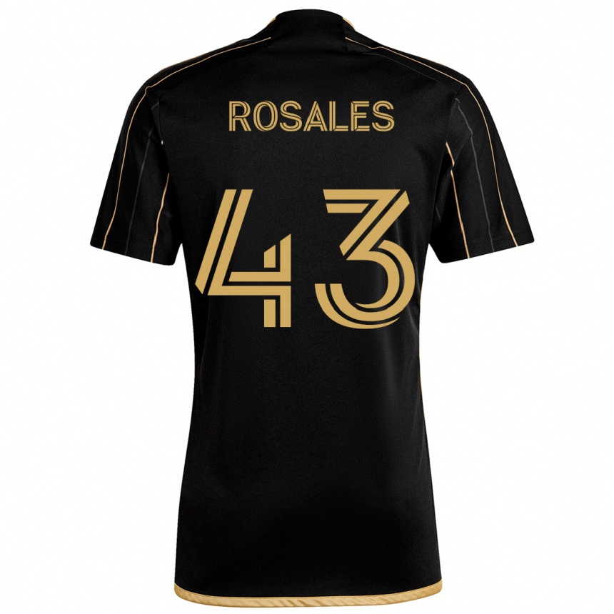 Enfant Football Maillot Diego Rosales #43 Or Noir Tenues Domicile 2024/25 Canada