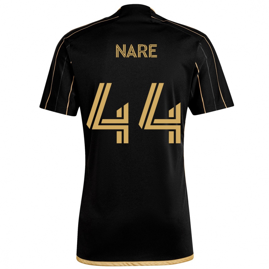 Kids Football Thabo Nare #44 Black Gold Home Jersey 2024/25 T-Shirt Canada