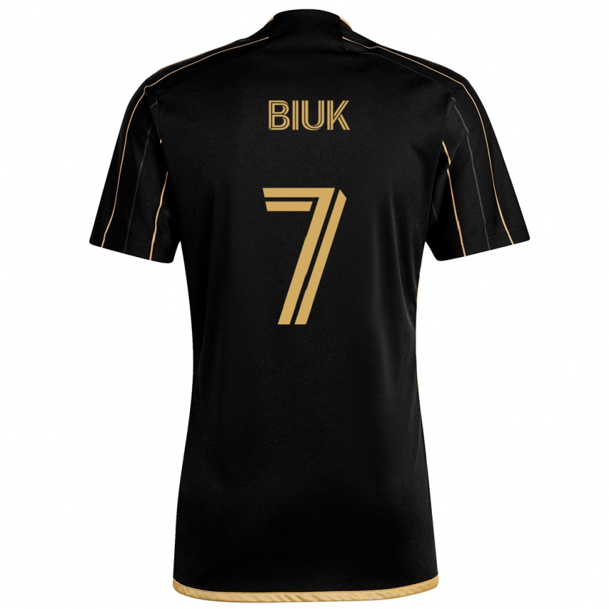 Enfant Football Maillot Stipe Biuk #7 Or Noir Tenues Domicile 2024/25 Canada