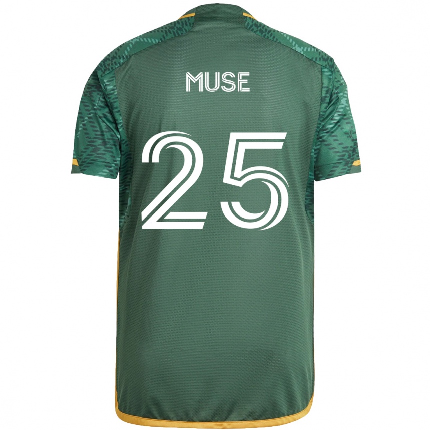 Enfant Football Maillot Trey Muse #25 Vert Orange Tenues Domicile 2024/25 Canada