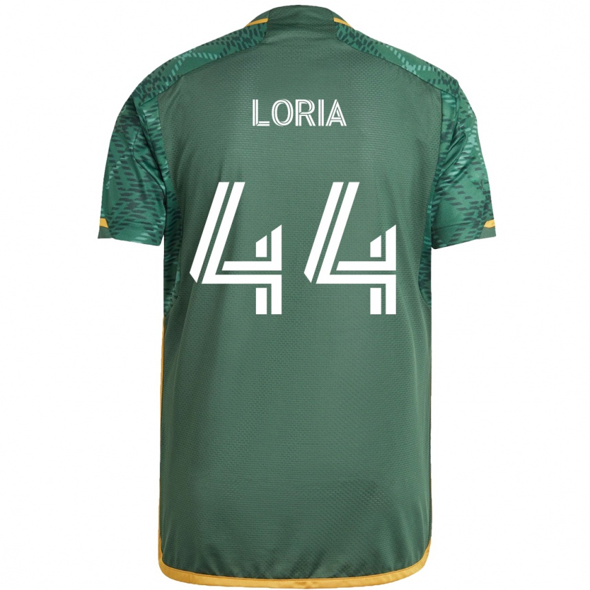 Kids Football Marvin Loría #44 Green Orange Home Jersey 2024/25 T-Shirt Canada