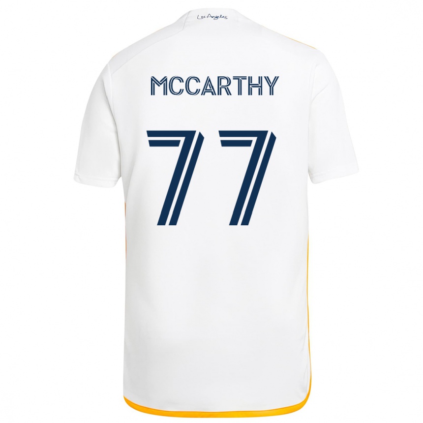 Kids Football John Mccarthy #77 White Yellow Home Jersey 2024/25 T-Shirt Canada