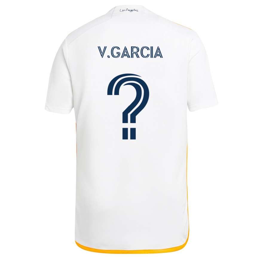 Kids Football Vicente Garcia #0 White Yellow Home Jersey 2024/25 T-Shirt Canada