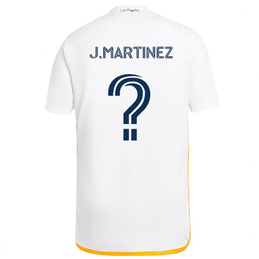 Kids Football Juan Martinez #0 White Yellow Home Jersey 2024/25 T-Shirt Canada