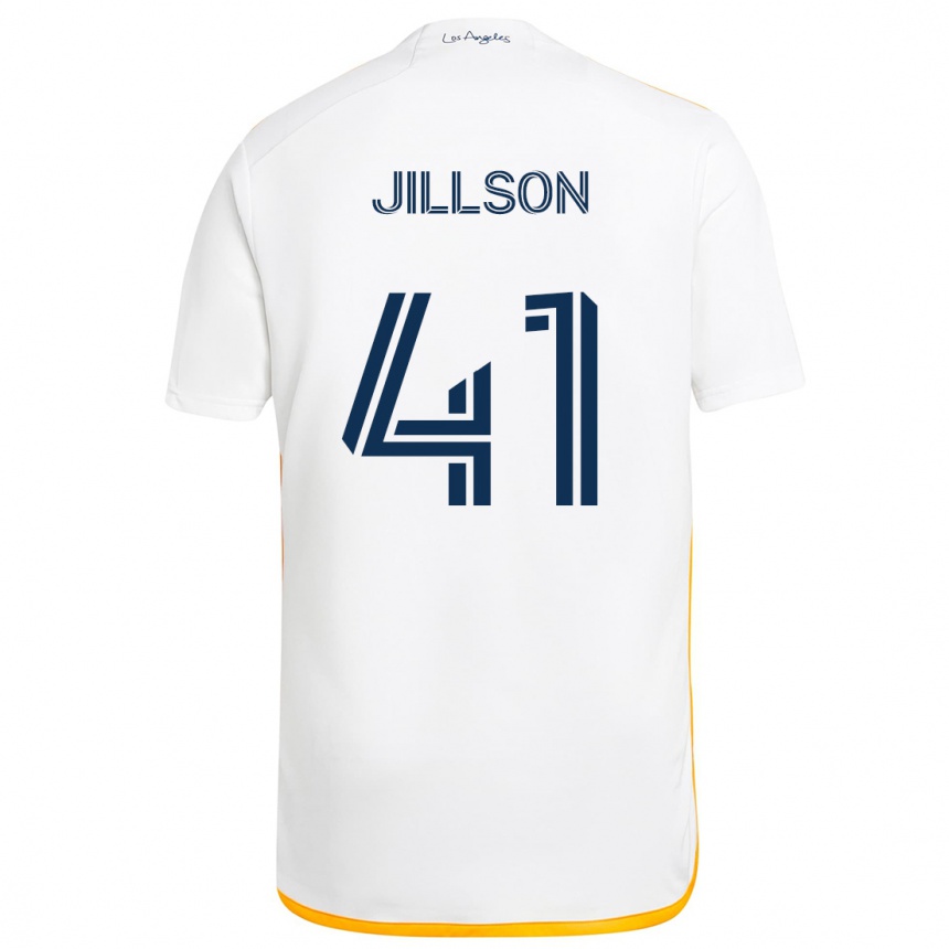 Kids Football Simon Jillson #41 White Yellow Home Jersey 2024/25 T-Shirt Canada