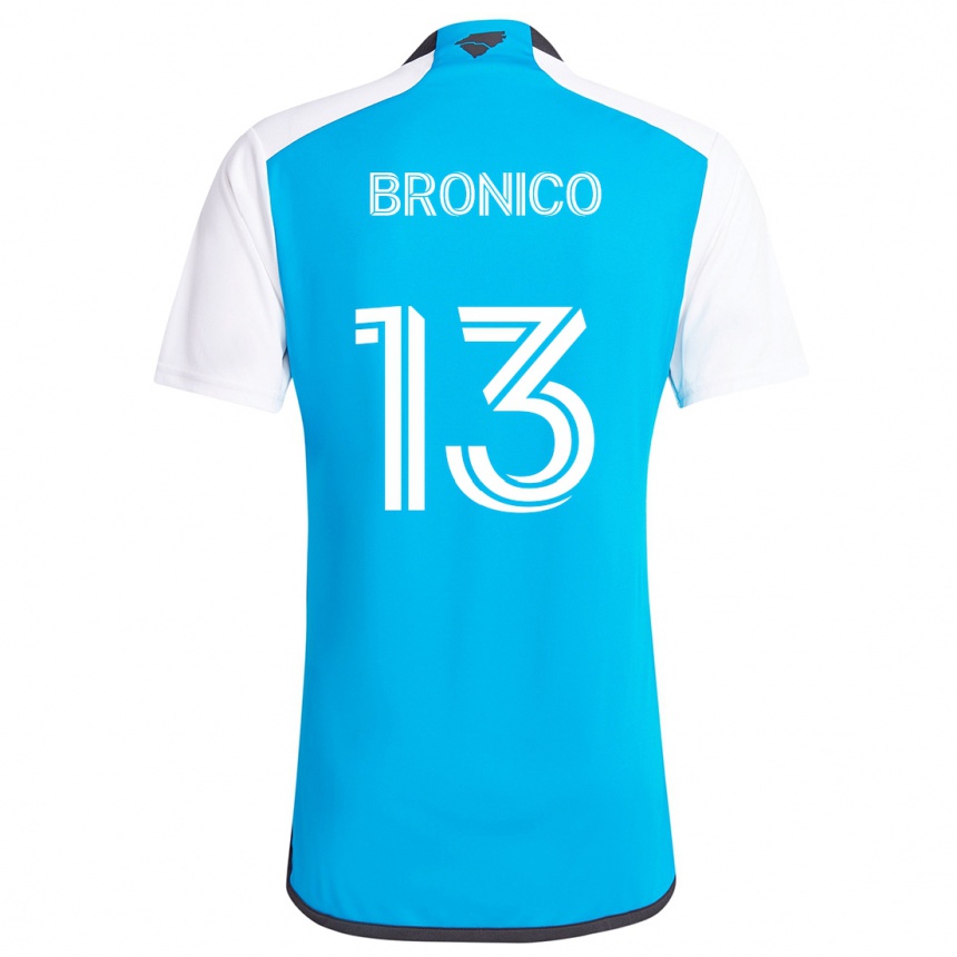 Kids Football Brandt Bronico #13 Blue White Home Jersey 2024/25 T-Shirt Canada