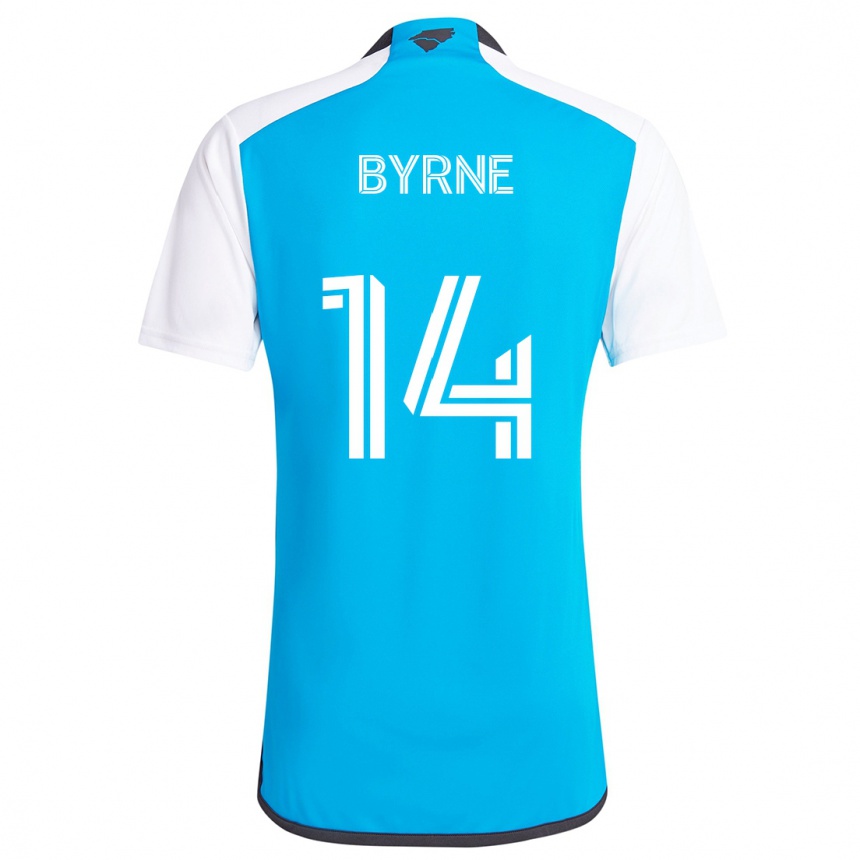 Enfant Football Maillot Nathan Byrne #14 Bleu Blanc Tenues Domicile 2024/25 Canada