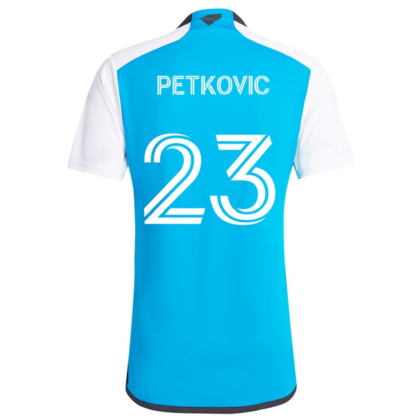 Kids Football Nikola Petkovic #23 Blue White Home Jersey 2024/25 T-Shirt Canada