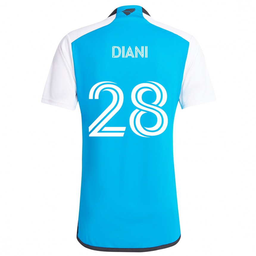 Enfant Football Maillot Djibril Diani #28 Bleu Blanc Tenues Domicile 2024/25 Canada