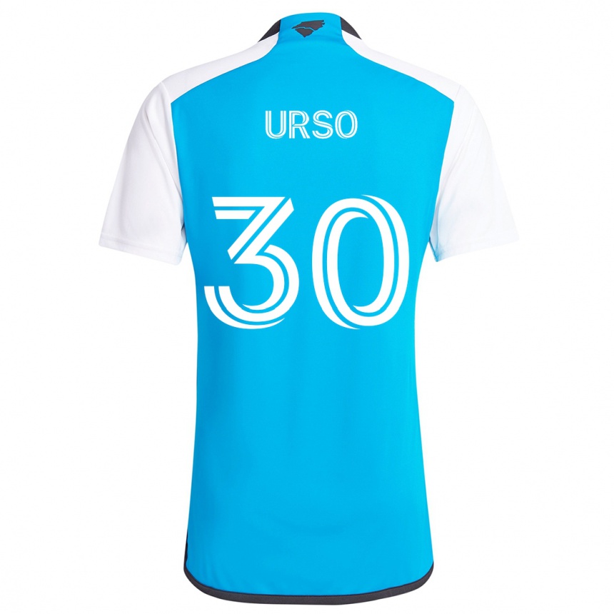 Kids Football Júnior Urso #30 Blue White Home Jersey 2024/25 T-Shirt Canada