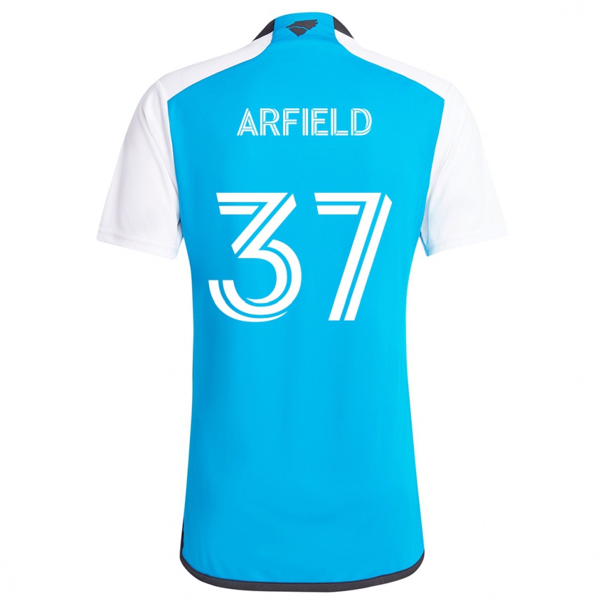 Kids Football Scott Arfield #37 Blue White Home Jersey 2024/25 T-Shirt Canada