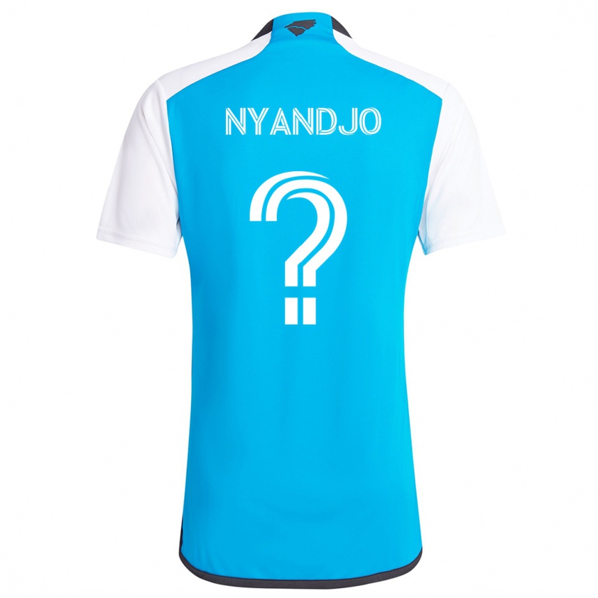 Kids Football James Nyandjo #0 Blue White Home Jersey 2024/25 T-Shirt Canada