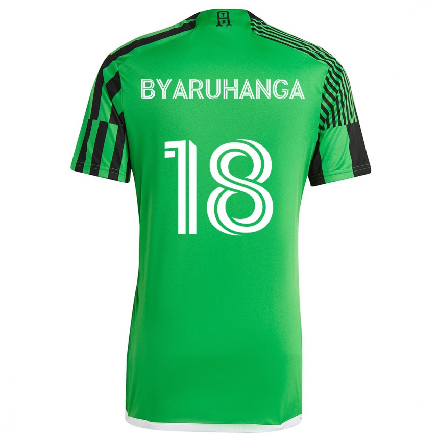 Enfant Football Maillot Bobosi Byaruhanga #18 Vert Noir Tenues Domicile 2024/25 Canada