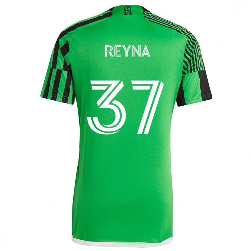 Enfant Football Maillot Joah Reyna #37 Vert Noir Tenues Domicile 2024/25 Canada