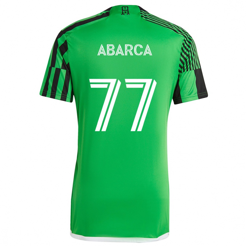 Enfant Football Maillot Diego Abarca #77 Vert Noir Tenues Domicile 2024/25 Canada