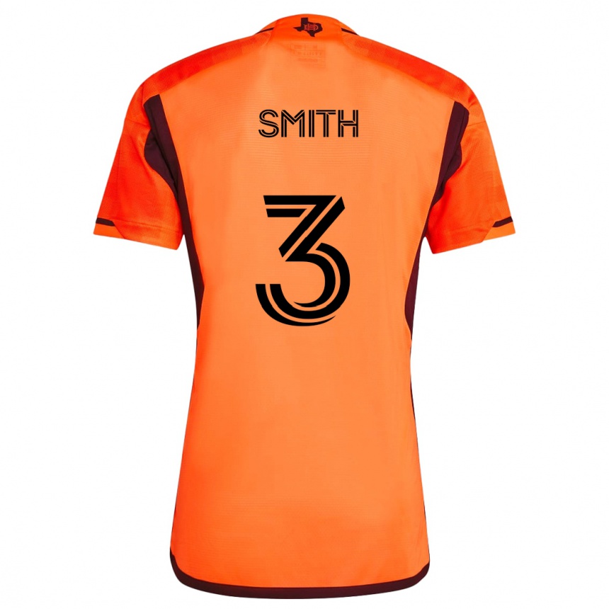 Enfant Football Maillot Brad Smith #3 Orange Noir Tenues Domicile 2024/25 Canada