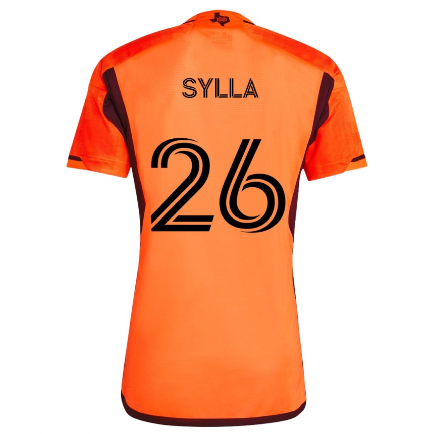 Enfant Football Maillot Ousmane Sylla #26 Orange Noir Tenues Domicile 2024/25 Canada