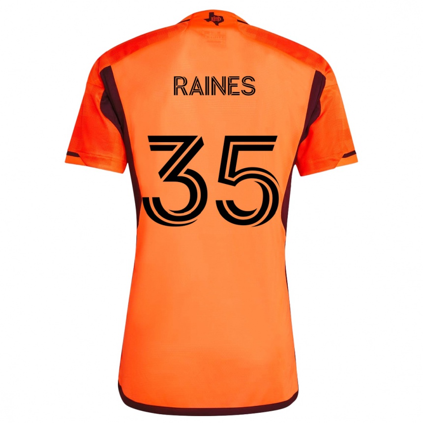 Enfant Football Maillot Brooklyn Raines #35 Orange Noir Tenues Domicile 2024/25 Canada