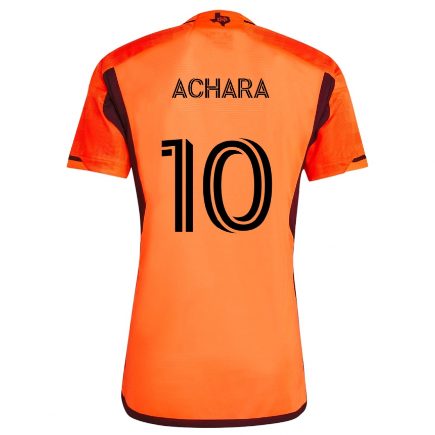 Kids Football Ifunanyachi Achara #10 Orange Black Home Jersey 2024/25 T-Shirt Canada