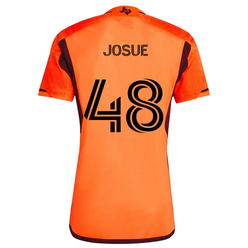 Enfant Football Maillot Josué #48 Orange Noir Tenues Domicile 2024/25 Canada