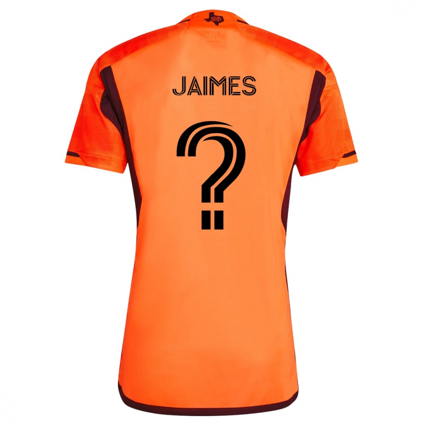 Enfant Football Maillot Angel Jaimes #0 Orange Noir Tenues Domicile 2024/25 Canada