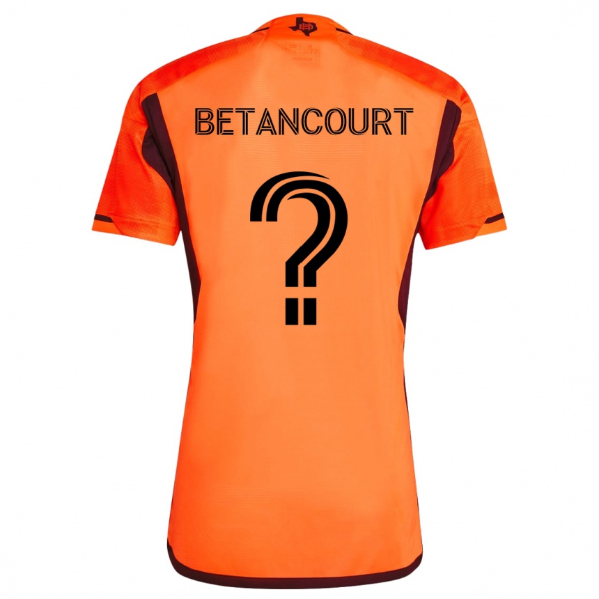 Enfant Football Maillot Noah Betancourt #0 Orange Noir Tenues Domicile 2024/25 Canada